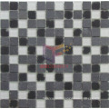 Edge Cracked Glass and Grey Marble Matched Mosaic (CS049)